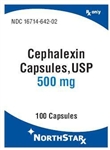 Cephalexin 500 mg, 100 Capsules