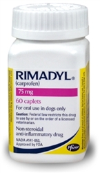 Rimadyl (Carprofen) 75mg, 60 Caplets