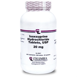 Isoxsuprine 20mg, 1000 Tablets
