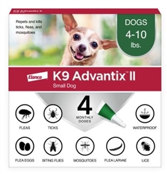 K9 Advantix II For Dogs-Flea & Tick Spot-On Treatment - 4 Pack GREEN