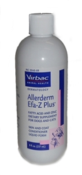 Allerderm EFA-Z Plus Fatty Acid & Zinc Supplement for Dogs & Cats, 8 oz Pump