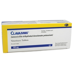 Clavamox 125mg, 210 Tablets