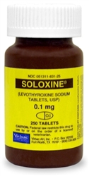 Soloxine 0.1mg, 250 Tablets