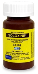 Soloxine 0.8mg, 250 Tablets