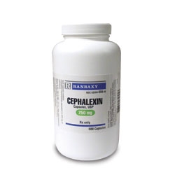Cephalexin 250mg, 500 Capsules
