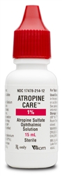 Atropine Sulfate Ophthalmic Solution 1%, 15 ml