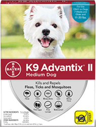 K9 Advantix II For Dogs-Flea & Tick Spot-On Treatment - 6 Pack TEAL