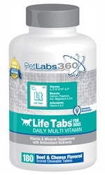 Life Tabs Daily MultiVitamin For Dogs, 180 Tablets