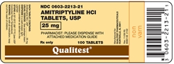 Amitriptyline 25mg, 100 Tablets