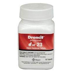 Droncit (Praziquantel) Feline 23mg, 50 Tablets