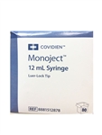 Monoject Syringe 12cc, Without Needle, Luer Lock, 80/Box