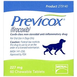 Previcox (firocoxib) 227mg, 60 Tablets Dog Athritis Pain Medication