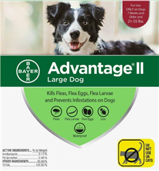 Advantage II-Once-A-Month Topical Flea Treatment - 12 Pack RED