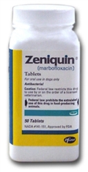 Zeniquin Antibiotic For Dogs & Cats 100mg, 50 Tablets