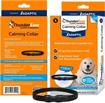 ThunderEase Small Dog Calming Pheromone Collar in black, designed for neck sizes up to 14 inches.