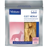 C.E.T. HEXtra Premium Chews with Chlorhexidine for Dogs, 30 Large