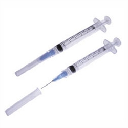 BD Syringe 3cc, 22G X 3/4, Regular Luer, 100/Box