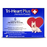 Tri-Heart Plus Chewable Tablets For Dogs Up To 25 lbs