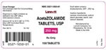 Acetazolamide 250 mg, 100 Tablets