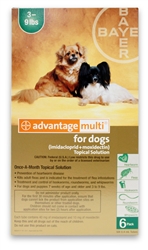 Advantage Multi For Dogs 3-9 lbs, 6 Pack