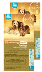 Advantage Multi For Dogs 9-20 lbs, 12 Pack