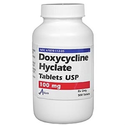 Doxycycline 100mg, 50 Tablets