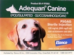 Adequan Canine-Arthritis Pain Medication - Box of 2 Vials