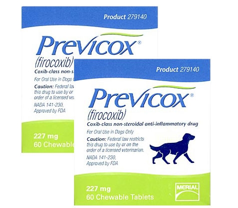 Previcox (firocoxib) 227 mg, 120 Tablets Dog Athritis Pain Medication