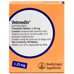 Vetmedin 1.25mg, 50 Chewable Tablets