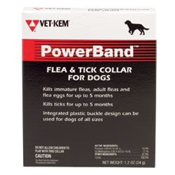 PowerBand Flea & Tick Collar for Dogs