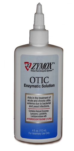 Zymox Otic HC 1.0 Enzymatic Solution 4 oz. BLUE