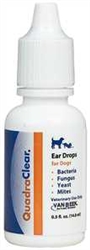 QuadraClear Ear Drops for Dogs, 0.5 oz