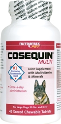 Cosequin Multi Joint Supplement For Large Dogs, 45 Chewable Tablets