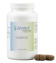 Zentrol Chewable Tablets For Dogs, 60 Count