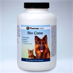 Thomas Labs Bio Case 240 Capsules Pancreatic Enzyme Replacement - Cat