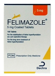 Felimazole 5mg, 100 Coated Tablets