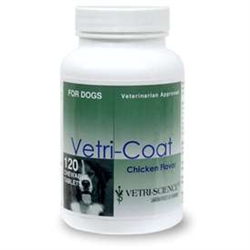 Vetri-Coat for Dogs, 120 Chewable Tablets