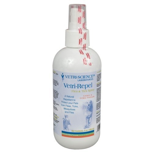 Vetri Repel Flea & Tick Spray I Natural Flea & Tick Repellent For Dogs,  Cats, Puppies & Kittens I Medi-Vet