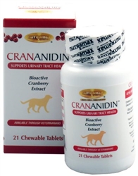 Crananidin For Dogs, 21 Chewable Tablets