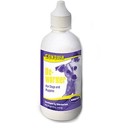 Conquer De-Wormer For Dogs & Puppies, 4 oz.