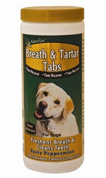 NaturVet Breath & Tartar Tabs, 90 Tablets