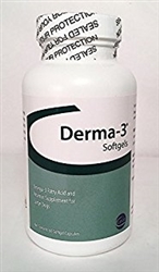 Derma-3 Softgels For Large Breeds, 250 Capsules