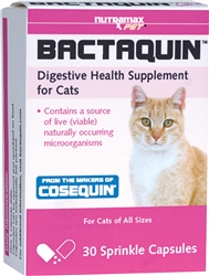 Bactaquin Digestive Health Supplement For Cats, 30 Sprinkle Capsules