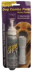 Urine-Off Dog Combo Pack, Urine Finder + Urine Off Odor & Stain Remover, 4 oz