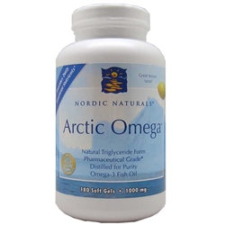 Nordic Naturals Arctic Omega, 180 Soft Gels Lemon Flavor