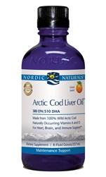 Nordic Naturals Arctic Cod Liver Oil For Humans, 8 oz Orange Flavor