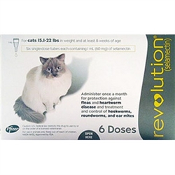 Revolution For Cats 15.1-22 lbs, 6 Doses