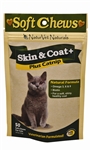 NaturVet Skin & Coat Plus Catnip Soft Chews For Cats, 50 Count