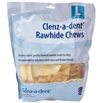 Clenz-A-Dent Rawhide Chews For Large Dogs, 30 Chews