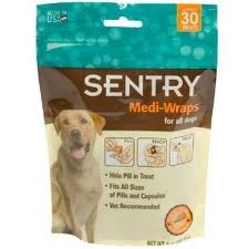 Sentry Medi-Wraps, Chicken, 30 Treats